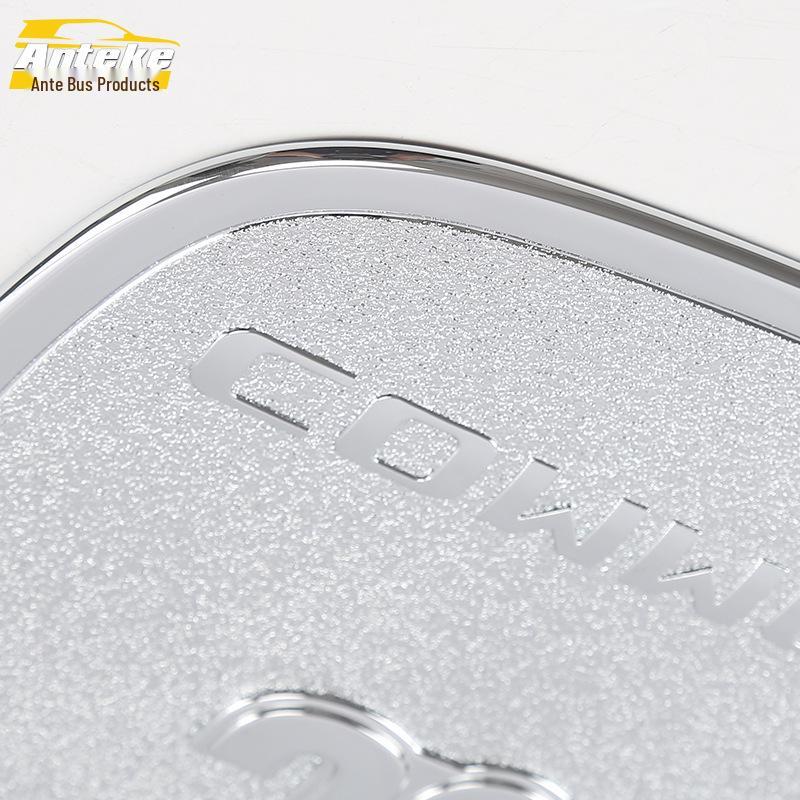 Compatible with Jeep '18 Grand Commander: Stainless Steel Fuel Tank Cap Decorative Anti-Scratch Cover.