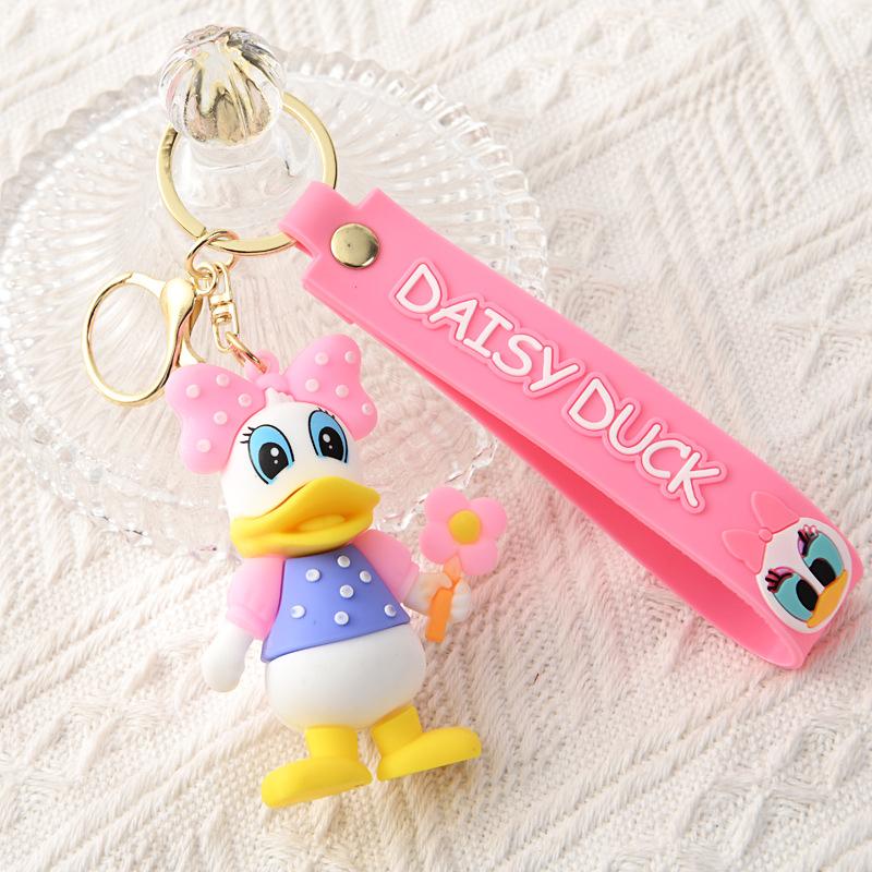 Cute 3D PVC Soft Rubber Cartoon Doll Keychain Large Blind Box Bag Pendant
