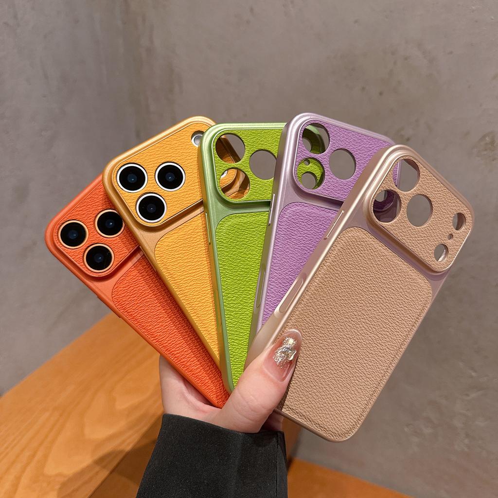 Imitation of the original second change iPhone17promax leather pattern mobile phone case is suitable for Apple 16 all-inclusive anti-drop 15 hard case