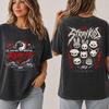 2026 Hot Sale Stray Kids Run It 2026-2027 World Tour T-shirt Vintage Washed Graphic T-shirt Harajuku Hip Hop Punk T-shirt Loose Cozy and Versatile