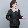 Imitation Leather Padded Jacket, Western Style Plus Velvet Thickened Cold-proof Padded Jacket