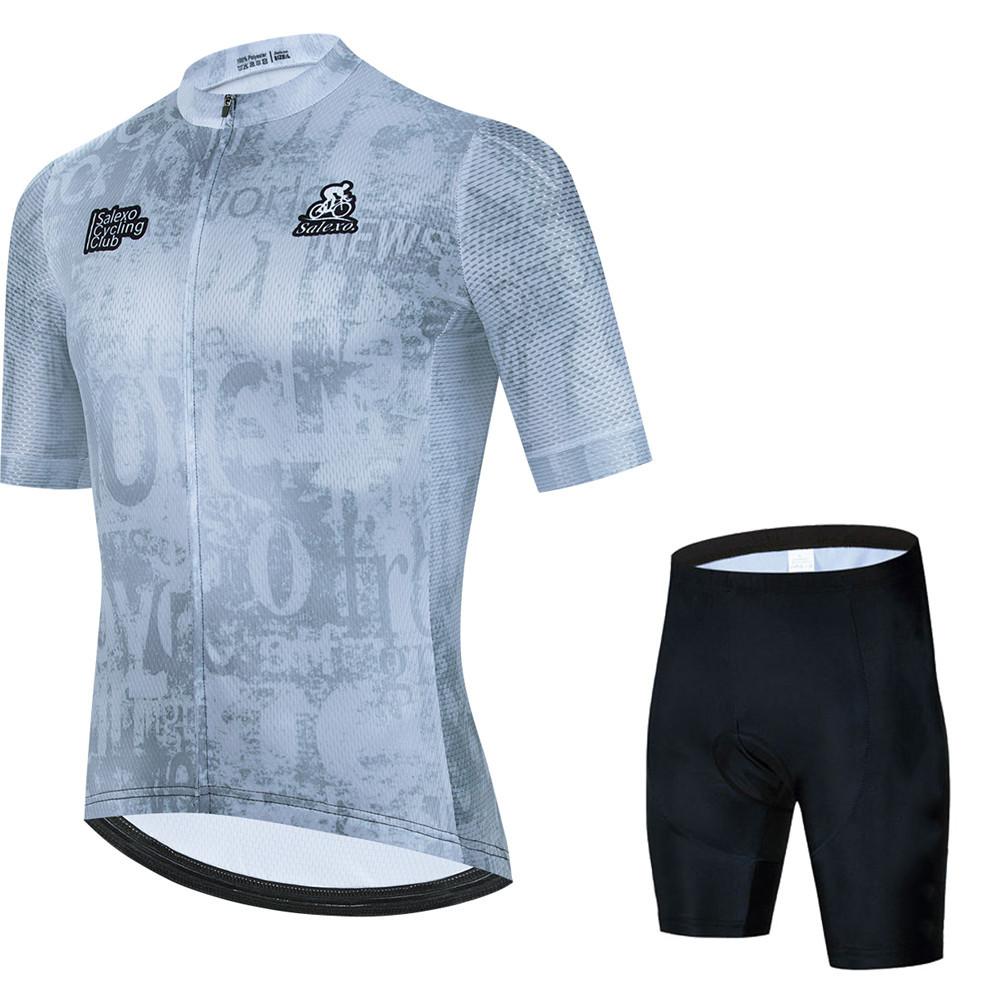 2026 Sommar Cykeldräkt Andningsbar Herr Mountainbike Kortärmad Hängselshorts Landsvägscykel Kläder