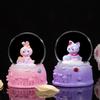 Cute Cartoon Cute Rabbit Sparkling Mini Crystal Ball Night Light Cell Button