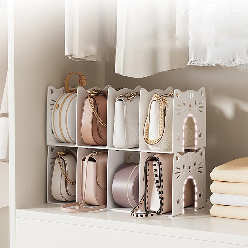 Kitten Shoe Storage Rack Shoe Rack Acrylic Box Entry-Level Simple Shoe Cabinet Partition Shoe Box Large Capacity Space Saving