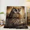 Mystical Forest Owl Blanket Flannel Blanket Throw Blanket Sofa Cover Blanket Soft Premium Blanket Picnic Blanket Tv Blanket Gifts