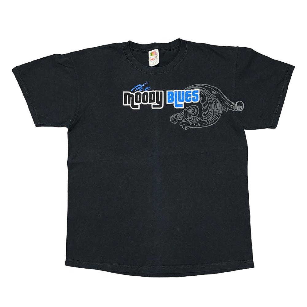 Vintage Band T-shirt Large Black The Moody Blues Tour Concert Rock Beach Boys M