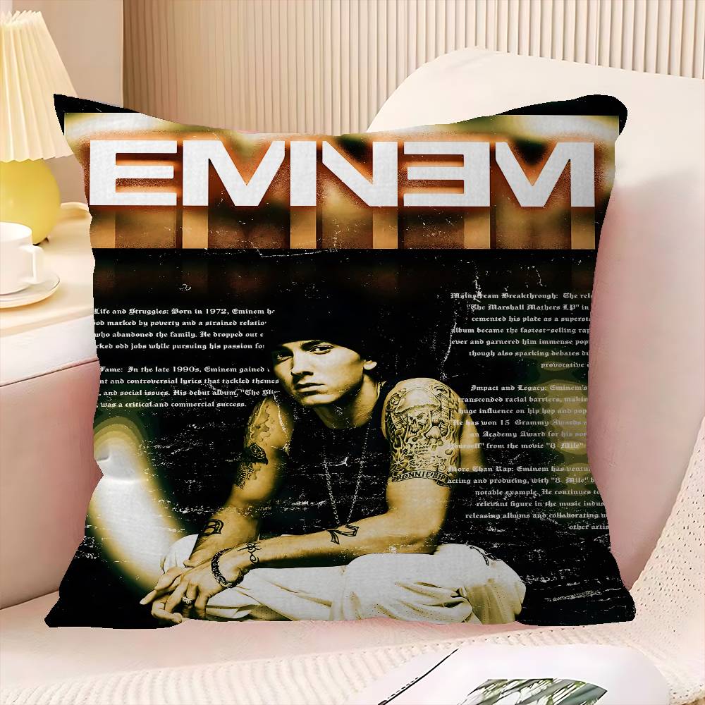 Rapper Singer E-Eminem Pillow Cushion Cover Pillowcase Living Room Sofa Home Decor Customized