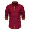 Spring And Autumn Men'S Long Sleeve Shirt