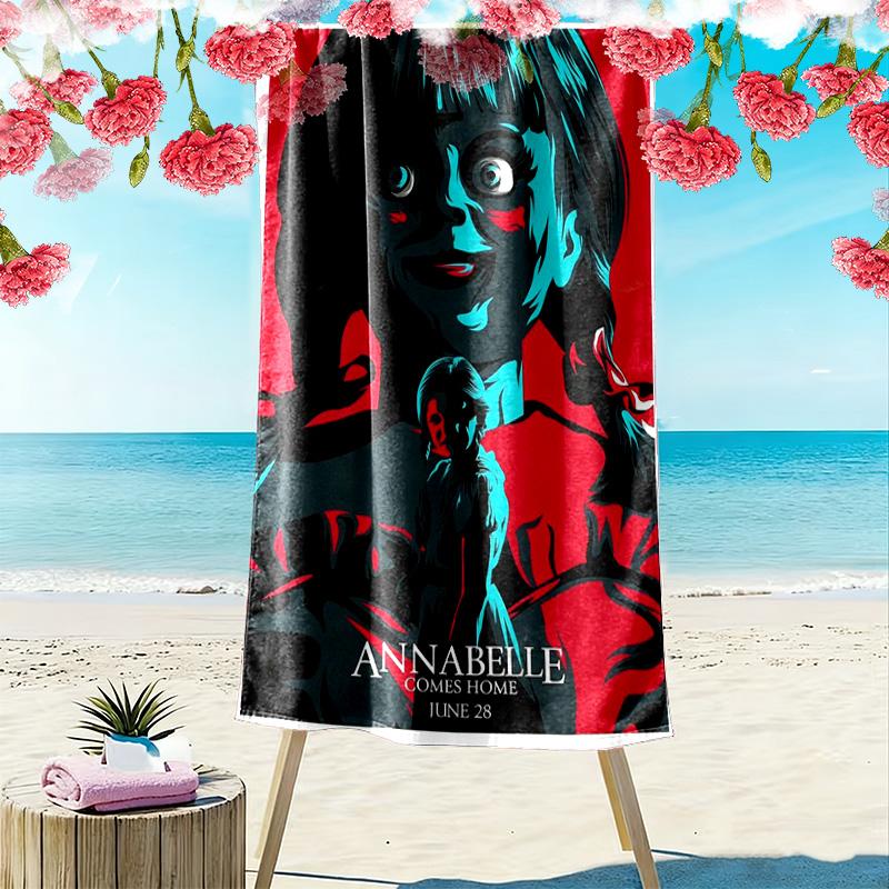 Horror Unveiled Beach Towel Outdoor Camping Soft Outdoor Pool Towel Quick-drying Swim Towel Absorbent Bath Towel Beach Towel Comfort Fashion Beach