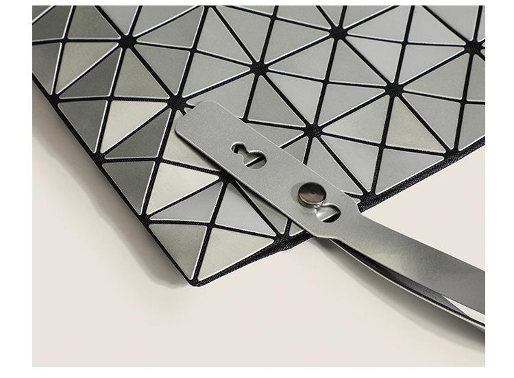 Damen Japanische Issey Miyake Geometrie Tragetaschen Lingge Tasche Reise Handtaschen