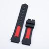 22mm Soft Breathable Two-Tone Rubber Universal Watchband For TAG Strap For HEUER MONACO CARRERA Watch Band Bracelet Pin Buckle