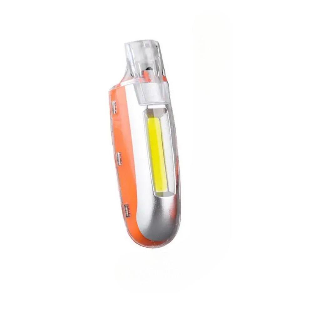 Security Whistle LED Flashlight USB Rechargeable Portable Flashlight with 3 Modes COB Whistle Torch Outdoor Safety Warning Light