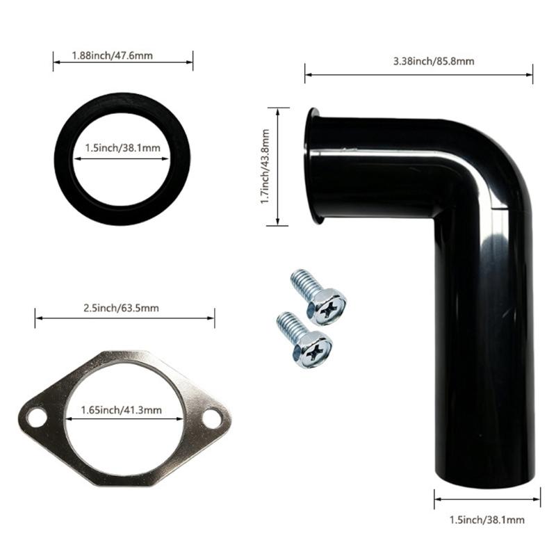 Set di Guarnizioni per Tubo di Scarico Tritarifiuti Alimentari Kitchen Tritarifiuti Gomito di Scarico e Guarnizione Pezzo di Ricambio Durevole