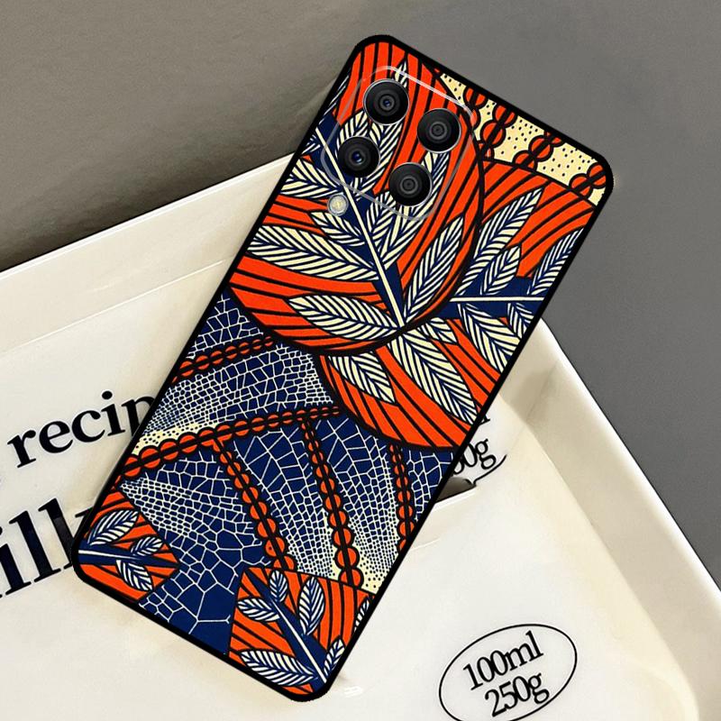 African Style Fabric Print Case For Samsung Galaxy M15 M55 M12 M13 M14 M54 M23 M16 M11 M21 M31 M20 M34 M52 M32 M36 M56