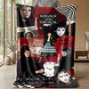 Soft Flannel Blanket Lightweight Cozy Bedroom Living Room CoverBeetlejuice Lydia Deetz