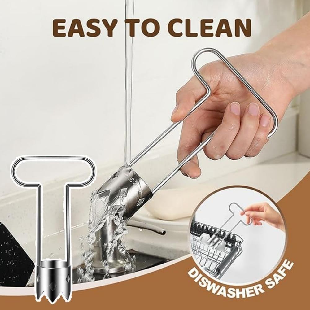 Efficient Core Removal Stainless Steel Fruite Corer Upgraded Serrated Blades Versatile Food Prep Tool Corer Tool