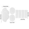 Sports Shoes Repair Patches Self-Adhesive Sports Shoe Heel Repair Patches for Basketball Shoes Leather Shoes Boots
