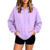 Women's Half Zip Pullover Hooded Sweatshirt for Fall Winter