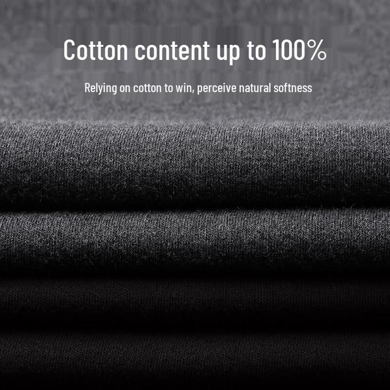 Hengyuanxiang Men's 100% Cotton Antibacterial Thermal Underwear Set