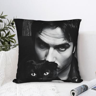 Federe Cuscino Damon Salvatore The Vampire Diaries Federa Cuscino alla Moda per Soggiorno Letto Sedia Comoda Copricuscino