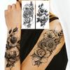 1 Sheet Sunflower Rose Snake Flower Temporary Tattoos For Women Girls Forearm Arm Body Back Tattoo Sleeve  Self Adhesive Beauty