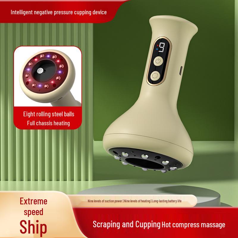 Xinbailu Smart Electric Cupping Massager with Heat and Negative Pressure Therapy