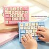Mini Cartoon Keyboard Fidget Toy Keychain Cute Animal Motif Crisp Click Sound Stress Relief Toy for Family Gathering Party Favors