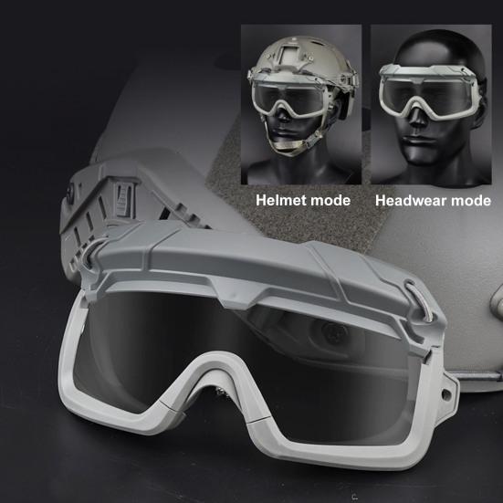 Taktické brýle proti zamlžování Brýle proti poškrábání čoček Brýle Brýle se 2 režimy Bezpečnostní brýle pro airsoft, paintball, turistiku