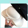 Classic French Style Black Hat With Curved Brim For Winter And Fall Fashion