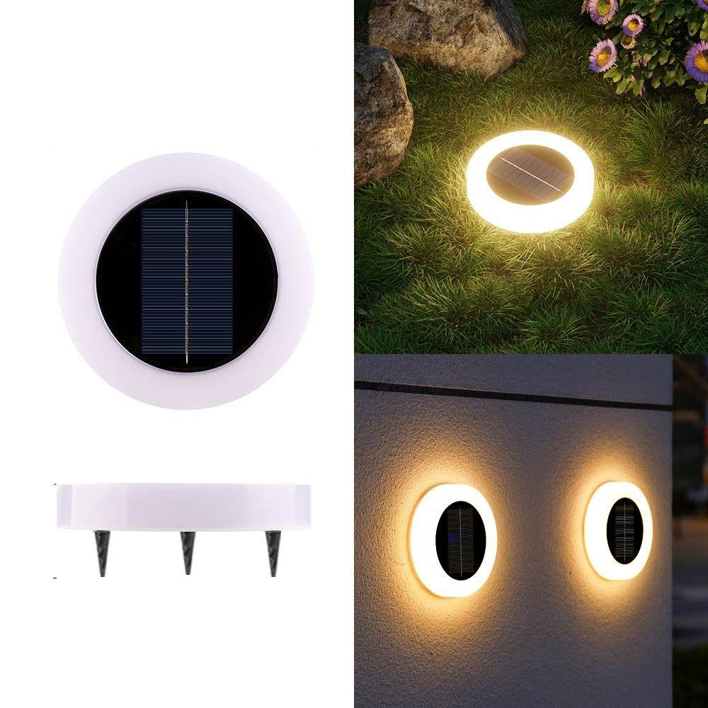 2PCS Waterproof Solar Garden Lawn  Lights Dual-purpose Wall Lamp  Decoration Lighting