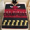 Chicago Bulls Print Flannel Blanket High Quality Warm Comfortable Cover for All Seasons Perfect for Gifts Home Decor