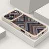 Vintage Totem Flower Printed Soft TPU Phone Case For iPhone 17 Pro Max 17e 16 15 14 13 Pro Max 16e 11 Shockproof Silicone Cover