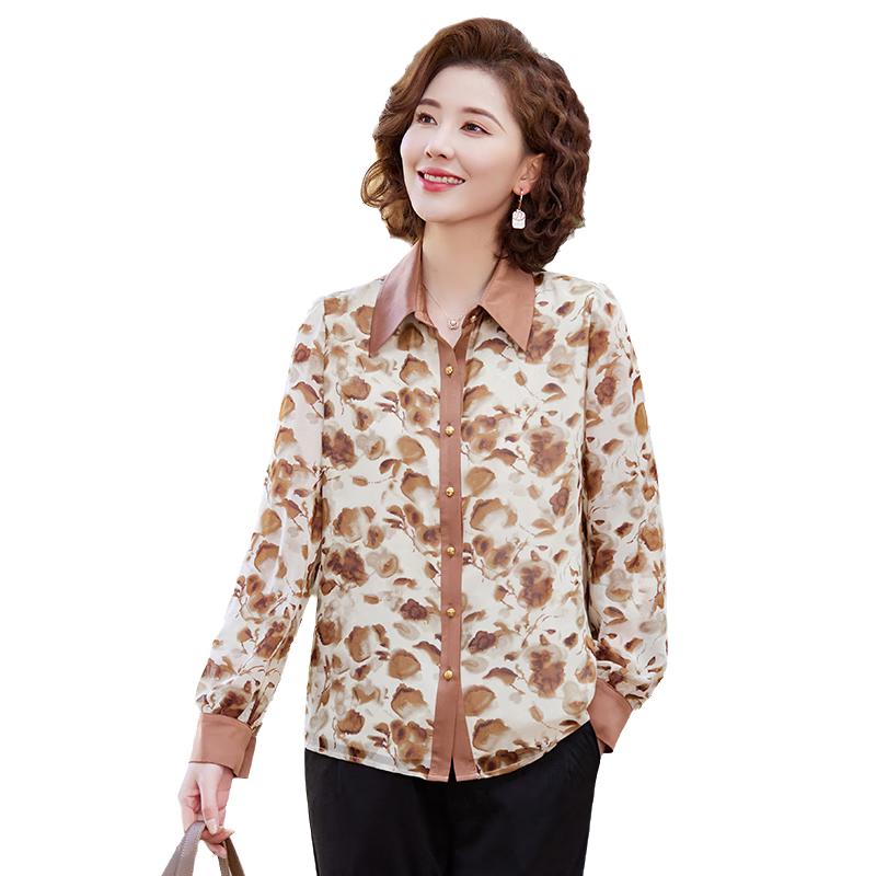 

Yuzhaolin Women s Floral Long-Sleeve Blouse XL