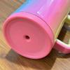 40oz Becher mit Strohhalm, doppelwandig isoliert, Edelstahl, Sport-Wasserflasche, Vakuum-Thermosbecher für kalte und heiße Getränke