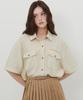 Eoboneoseu Striped Pocket Shirt [Beige]