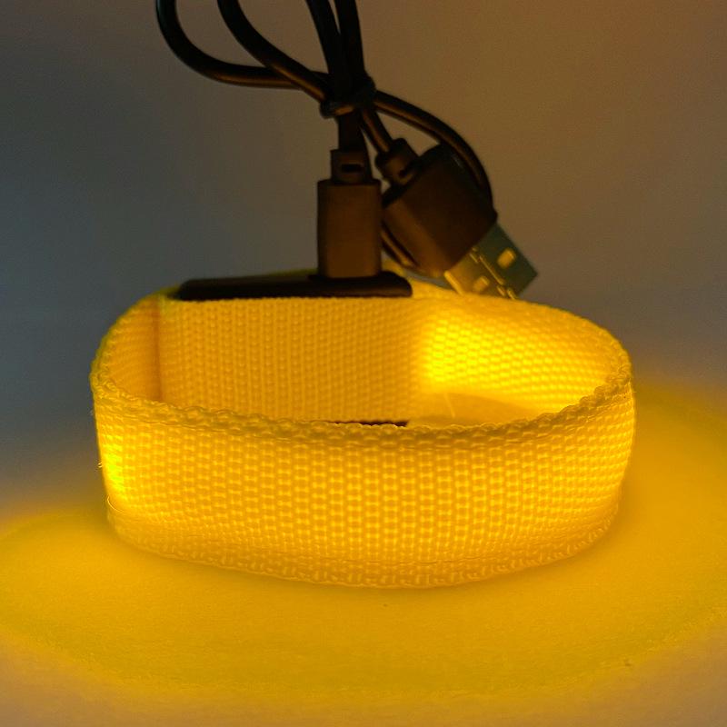 Luminous LED Sports Wristband: Glowing Bracelet for Night Running, Parties, Concerts