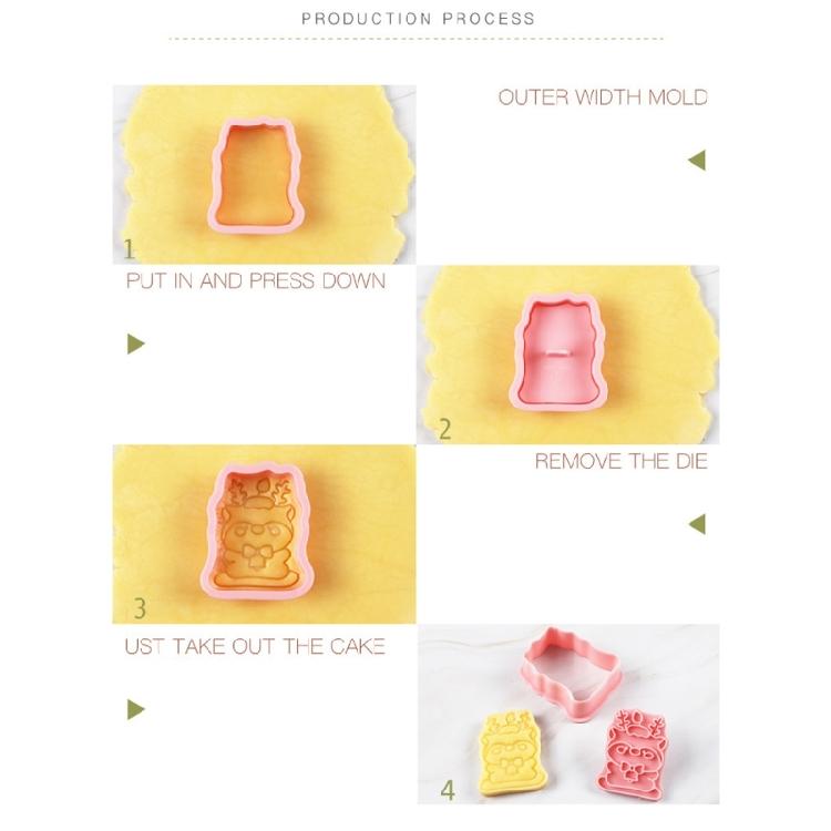 Christmas Cookie Pastry Cutter Set Festival Cookie Cutters for Christmas Baking High Heat Resistant Biscuits Mould