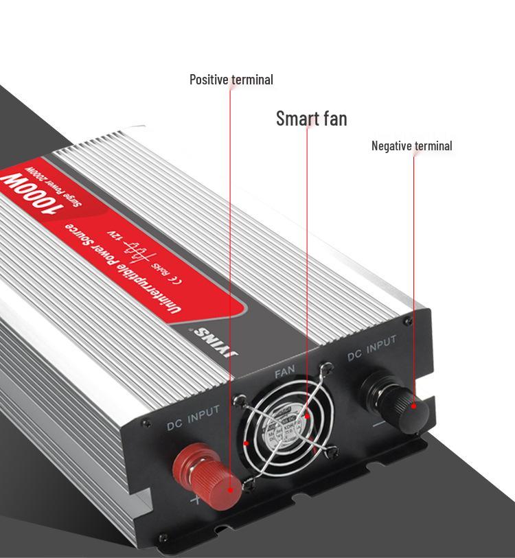 1000W 12V To 220V Modified Sine Wave Inverter with Charging for Solar, Car, Home UPS