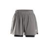 Trail Running Series UPF50+ Two-In-One Fitness Breathable Sun Protection Cool Feel Three-Quarter Sports Shorts Women Shorts 15224223-0136