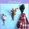 Modern Minimalist Resin Animal Wall Hooks For Home Decor With Elephant Zebra Designs