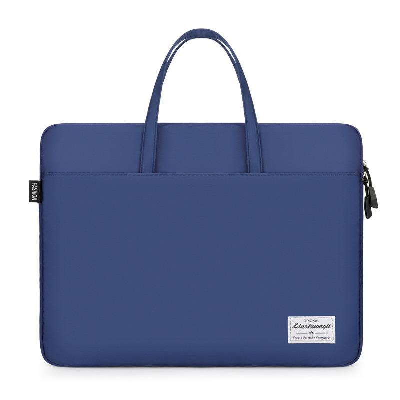 New Stylish Solid Color Laptop Bag Simple Versatile Business Laptop Bag Briefcase