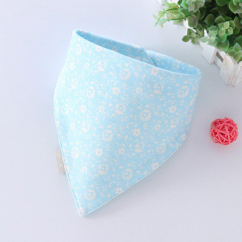 Baby Bibs Triangle Double Cotton Bibs Cartoon Print Saliva Towel Baby Boys Girls Feeding Apron Cotton Bandana Bibs Burp Cloths