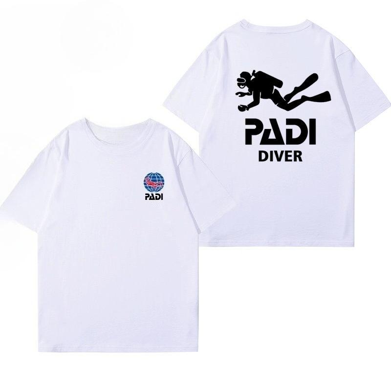 PADI Diving Instructors Cotton Tshirt From CMAS World Diving Association Unisexs Clothing Womens Clothing 2026 Summer T Shirt