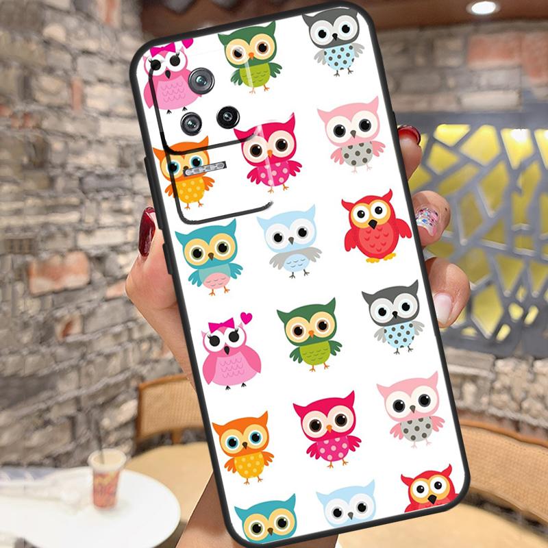 

Cute Owls Case For Xiaomi 14T Pro 13T 11T 12T 13 14 15 Ultra POCO X6 X7 Pro X3 X5 M6 F5 F6 Pro Cover POCO F5