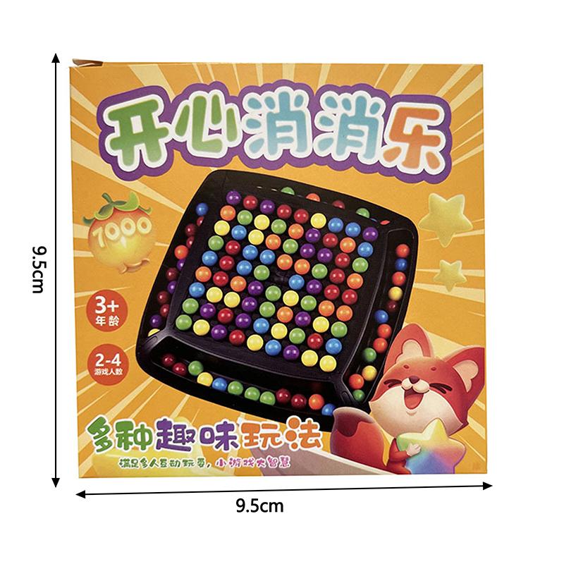 2 Sets Rainbow Ball Elimination Color Matching Toy Tabletop Game Rainbow Ball Elimination Board Parent-child Interaction Game