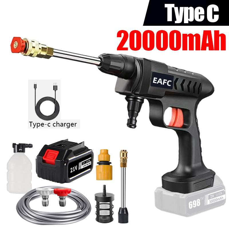 

60BAR Электрический пистолет для мойки автомобилей, очиститель высокого давления, пенная насадка для мойки автомобилей, дома, сада, аксессуаров для мойки автомобилей