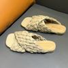 Fashion Bailamos 2025 New Brand Flat Slippers Women Weave Slides Sandal  Ladies Home Slippers Summer Outdoor Beach Open Toe Flip Flops M