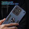 KEYSION Shockproof Armor Case for Motorola Edge 60 Pro 5G Silicone+PC Metal Ring Stand Phone Back Cover for Edge 60 S 60 Fusion