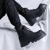 Men's Luxury Fashion Platform Boots Black Trendy Autumn Winter Shoes Party Nightclub Dress Original Leather Boot Ankle Botas Man
