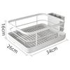 Kitchen Dish Storage Drainer Bowl Rack Sink Shelf Multifunctional Dish Drainer Countertop Chopsticks and Dishes Organizer